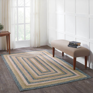 Kaila Jute Braided Rug Rectangle with Rug Pad 5'x8' VHC Brands - The Fox Decor
